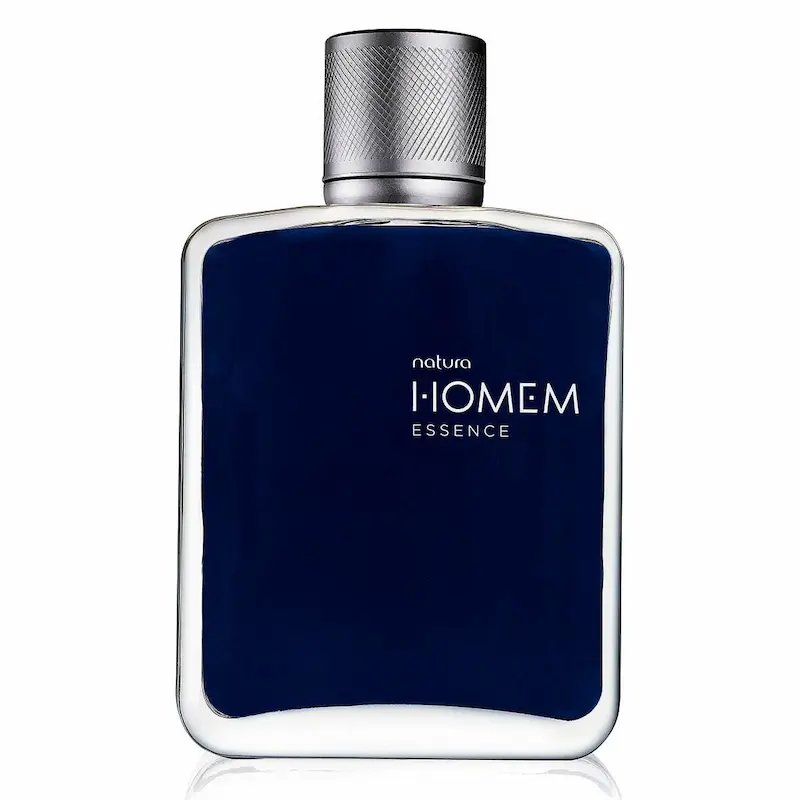 Frasco do perfume masculino Homem Essence, da Natura.