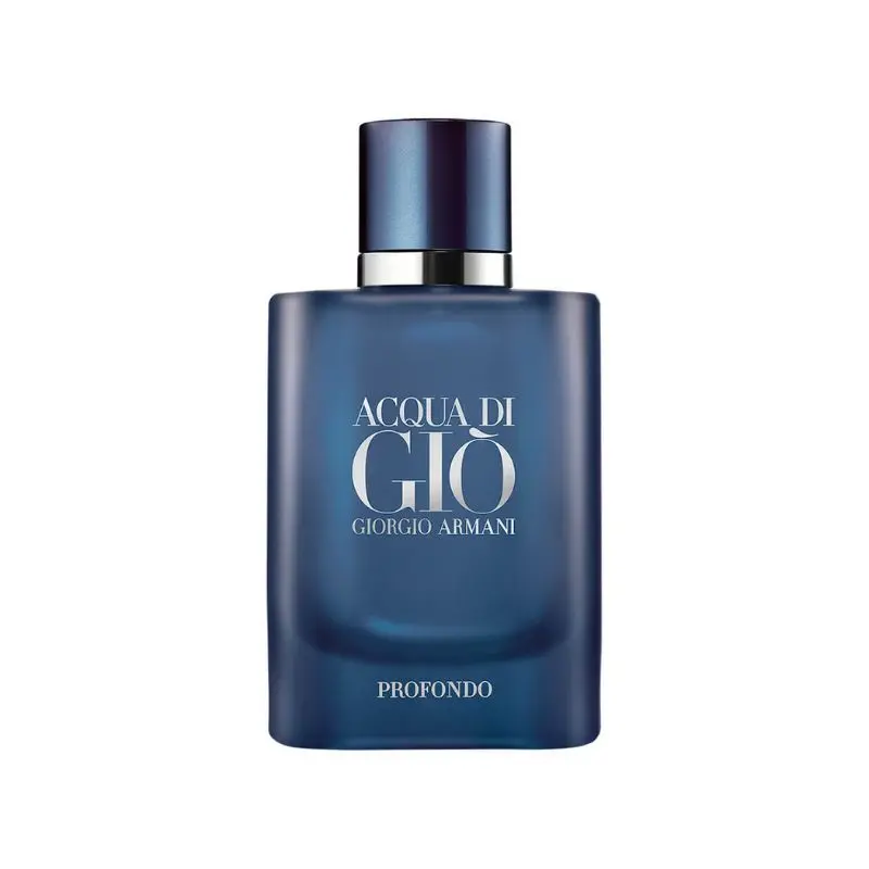 Frasco do perfume masculino Acqua Di Gio Profondo, de Giorgio Armani.