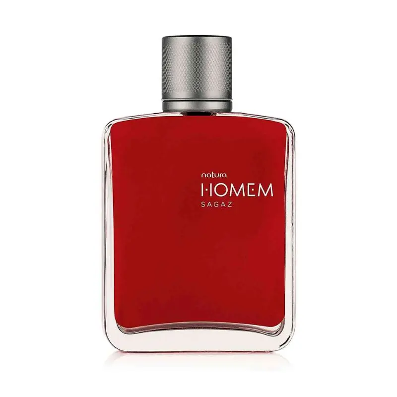 Frasco do perfume masculino Homem Sagaz, da Natura.