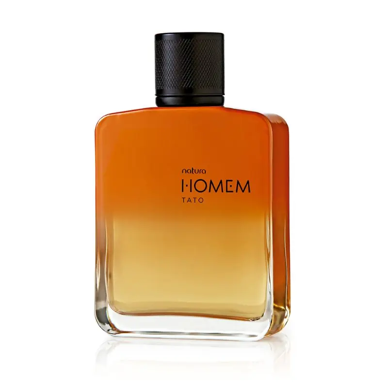 Frasco do perfume masculino Homem Tato, da Natura.