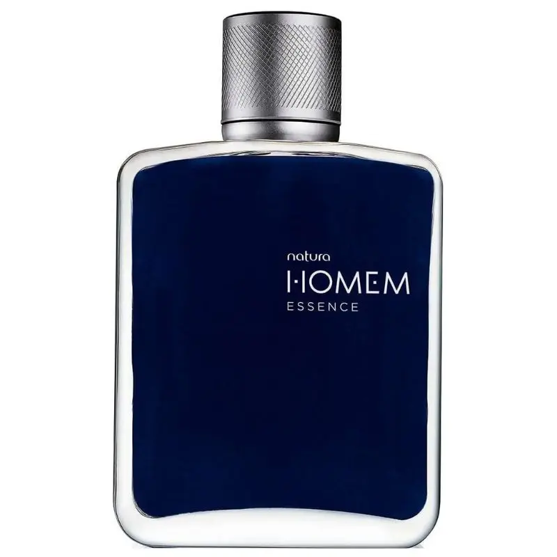 Frasco do Homem Essence, da Natura. Um dos melhores perfumes masculinos nacionais para usar no trabalho.