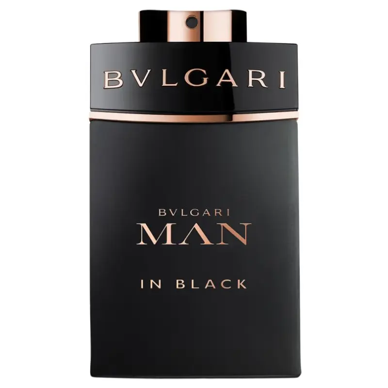 Frasco do perfume masculino Man In Black, de Bvlgari.