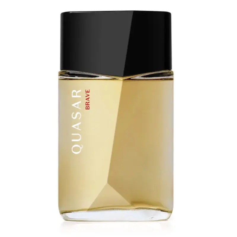 Frasco do Quasar Brave, do Boticário. O perfume masculino mais sedutor da linha.