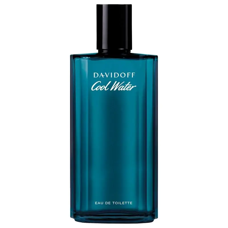 Frasco do perfume masculino Cool Water, de Davidoff.