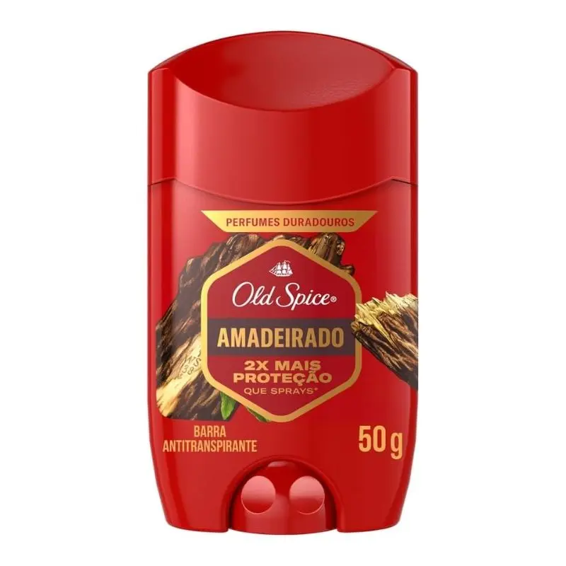 Desodorante masculino em barra Old Spice.