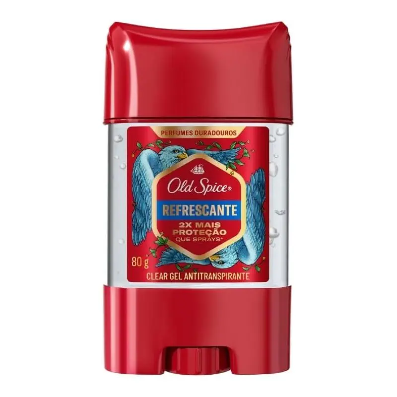 Desodorante masculino gel Old Spice Refrescante.