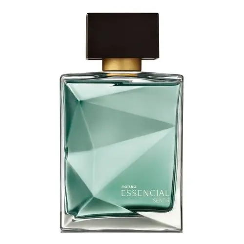 Frasco do Essencial Sentir, um dos melhores perfumes masculinos da Natura