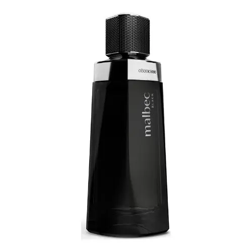 Frasco do Malbec Black, um dos melhores perfumes masculinos do Boticário.